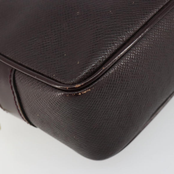 LOUIS VUITTON Taiga Karga Clutch Bag Acajou M30816 LV Auth ka4500