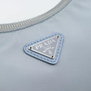 PRADA Re-Edition Shoulder Bag Nylon Blue Silver Auth ka4501A-20