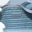 PRADA Re-Edition Shoulder Bag Nylon Blue Silver Auth ka4501A-23