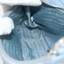 PRADA Re-Edition Shoulder Bag Nylon Blue Silver Auth ka4501A-25