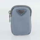 PRADA Re-Edition Shoulder Bag Nylon Blue Silver Auth ka4501A-26