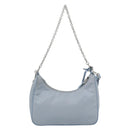 PRADA Re-Edition Shoulder Bag Nylon Blue Silver Auth ka4501A-2