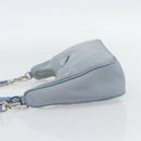 PRADA Re-Edition Shoulder Bag Nylon Blue Silver Auth ka4501A-3