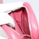 CHANEL Phone Pouch Lamb Skin Pink Silver CC Auth ka4502M-21