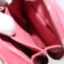 CHANEL Phone Pouch Lamb Skin Pink Silver CC Auth ka4502M-22