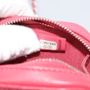 CHANEL Phone Pouch Lamb Skin Pink Silver CC Auth ka4502M-11