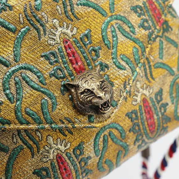 GUCCI Cat Head Backpack Jacquard Multicolor 470443 Auth ka4504SM
