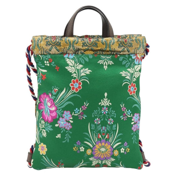 GUCCI Cat Head Backpack Jacquard Multicolor 470443 Auth ka4504SM