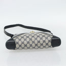 GUCCI GG Supreme Sherry Line Shoulder Bag PVC Navy Gold Auth ka4505-5
