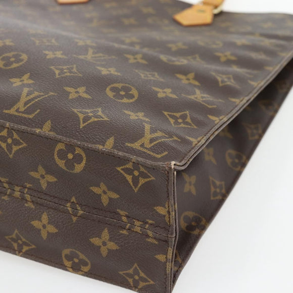 LOUIS VUITTON Monogram Sac Plat Handtas M51140 LV Auth ka4508