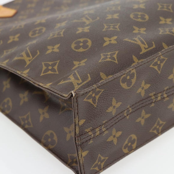LOUIS VUITTON Monogram Sac Plat Handtas M51140 LV Auth ka4508