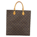 LOUIS VUITTON Monogram Sac Plat Handtas M51140 LV Auth ka4508-2
