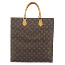 LOUIS VUITTON Monogram Sac Plat Handtas M51140 LV Auth ka4508-3