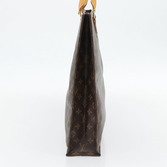 LOUIS VUITTON Monogram Sac Plat Handtas M51140 LV Auth ka4508