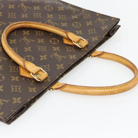 LOUIS VUITTON Monogram Sac Plat Handtas M51140 LV Auth ka4508