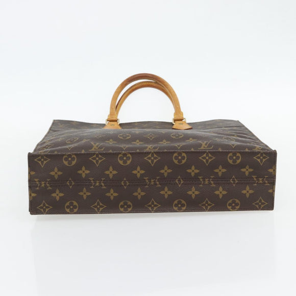 LOUIS VUITTON Monogram Sac Plat Handtas M51140 LV Auth ka4508
