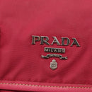 PRADA Shoulder Bag Nylon Pink Silver Auth ka451-15