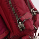 PRADA Shoulder Bag Nylon Pink Silver Auth ka451-20