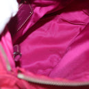 PRADA Shoulder Bag Nylon Pink Silver Auth ka451-22