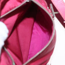 PRADA Shoulder Bag Nylon Pink Silver Auth ka451-27