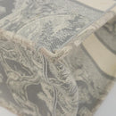 Christian Dior Book Tote Medium Hand Bag Canvas Gray Auth ka4510A-10