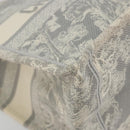 Christian Dior Book Tote Medium Hand Bag Canvas Gray Auth ka4510A-11