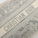 Christian Dior Book Tote Medium Hand Bag Canvas Gray Auth ka4510A-14