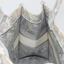 Christian Dior Book Tote Medium Hand Bag Canvas Gray Auth ka4510A-18