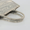 Christian Dior Book Tote Medium Hand Bag Canvas Gray Auth ka4510A-7