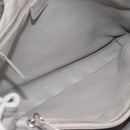 Christian Dior Diorissimo Hand Bag Leather 2way Gray Silver Auth ka4511A-17