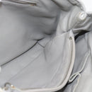 Christian Dior Diorissimo Hand Bag Leather 2way Gray Silver Auth ka4511A-18