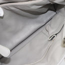 Christian Dior Diorissimo Hand Bag Leather 2way Gray Silver Auth ka4511A-24