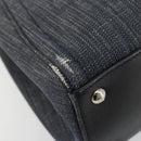 FENDI 2 JOURS Hand Bag Denim 2way Blue Silver Auth ka4513-15