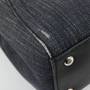 FENDI 2 JOURS Hand Bag Denim 2way Blue Silver Auth ka4513-17