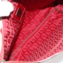 FENDI Zucchino Canvas Handtas Rood Auth ka4514A-16