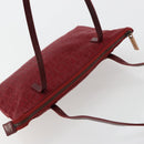 FENDI Zucchino Canvas Handtas Rood Auth ka4514A-6