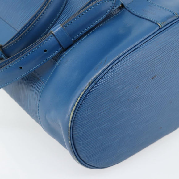 LOUIS VUITTON Epi Randonnee PM Shoulder Bag Blue M52355 LV Auth ka4516A