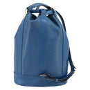 LOUIS VUITTON Epi Randonnee PM Shoulder Bag Blue M52355 LV Auth ka4516A-2
