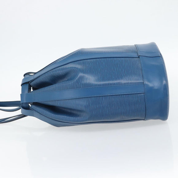 LOUIS VUITTON Epi Randonnee PM Shoulder Bag Blue M52355 LV Auth ka4516A