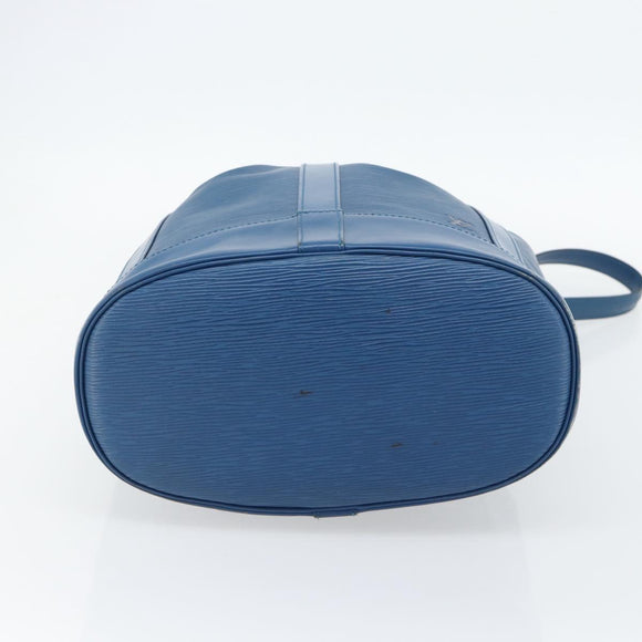 LOUIS VUITTON Epi Randonnee PM Shoulder Bag Blue M52355 LV Auth ka4516A