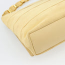 Salvatore Ferragamo Chain Shoulder Bag Canvas Leather Beige Gold Auth ka4517A-13