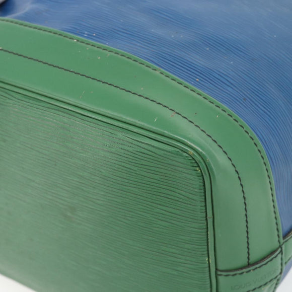 LOUIS VUITTON Epi Noe Shoulder Bag Bicolor Green Blue M44044 LV Auth ka4518