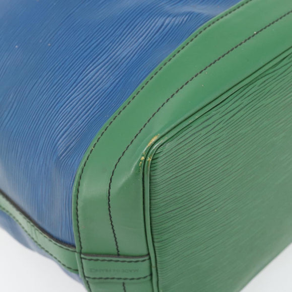 LOUIS VUITTON Epi Noe Shoulder Bag Bicolor Green Blue M44044 LV Auth ka4518