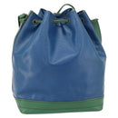 LOUIS VUITTON Epi Noe Shoulder Bag Bicolor Green Blue M44044 LV Auth ka4518-3