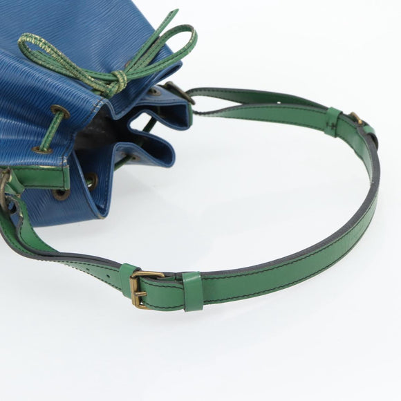 LOUIS VUITTON Epi Noe Shoulder Bag Bicolor Green Blue M44044 LV Auth ka4518