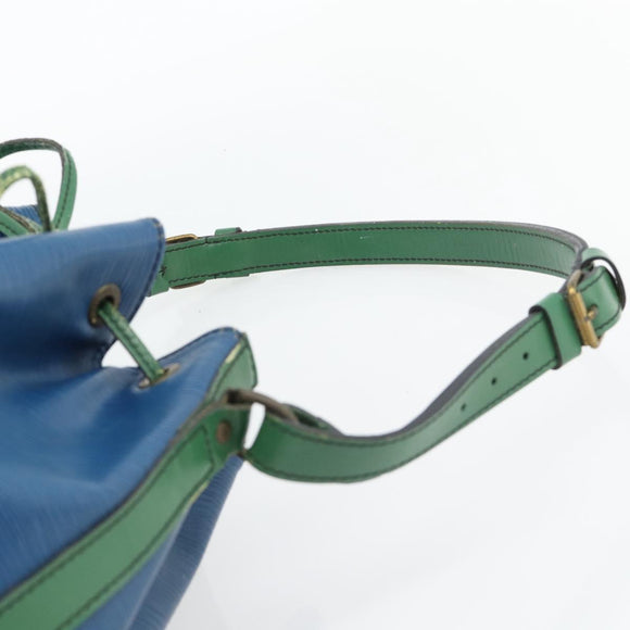 LOUIS VUITTON Epi Noe Shoulder Bag Bicolor Green Blue M44044 LV Auth ka4518