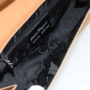 Salvatore Ferragamo Gancini Shoulder Bag Leather Beige Silver Auth ka4519A-11