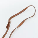 CELINE Macadam Canvas Shoulder Bag PVC Leather Brown Gold Auth ka4520-8