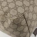 GUCCI GG Supreme Hand Bag PVC Beige Silver 140959 Auth ka4521-17
