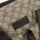 GUCCI GG Supreme Hand Bag PVC Beige Silver 140959 Auth ka4521-18